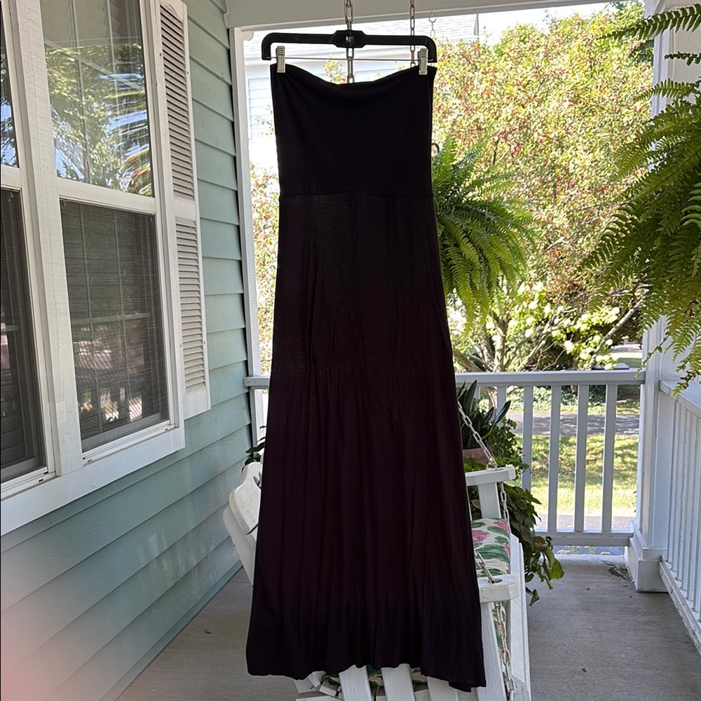 Black Strapless Maxi Dress or skirt